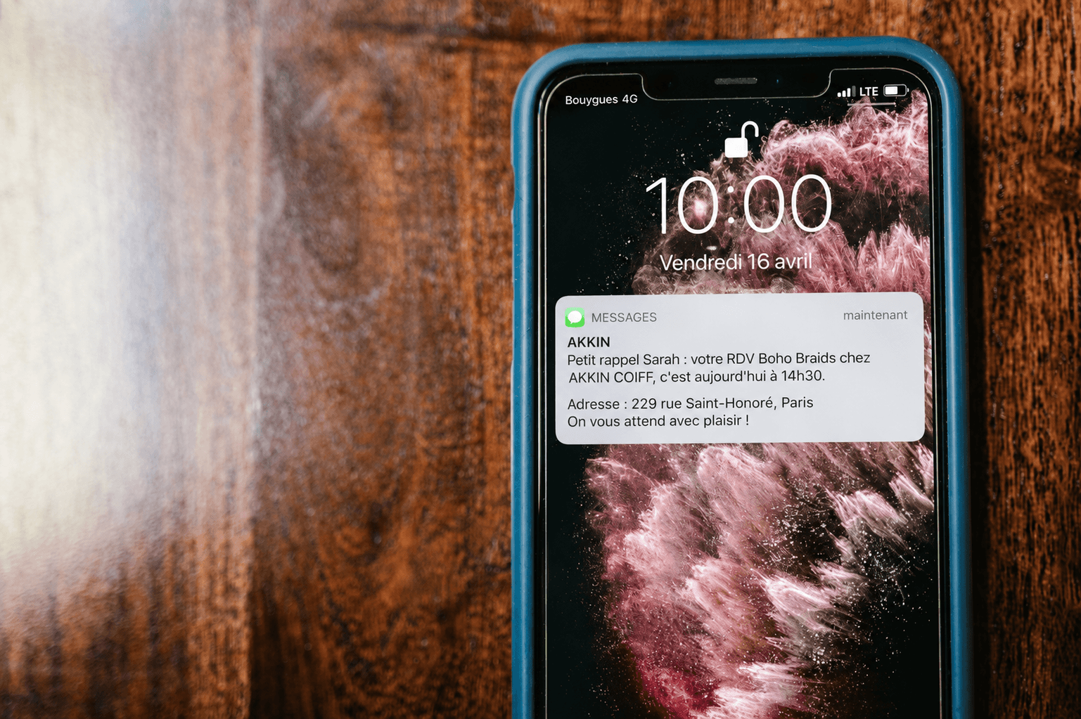 Rappel SMS personnalisé
