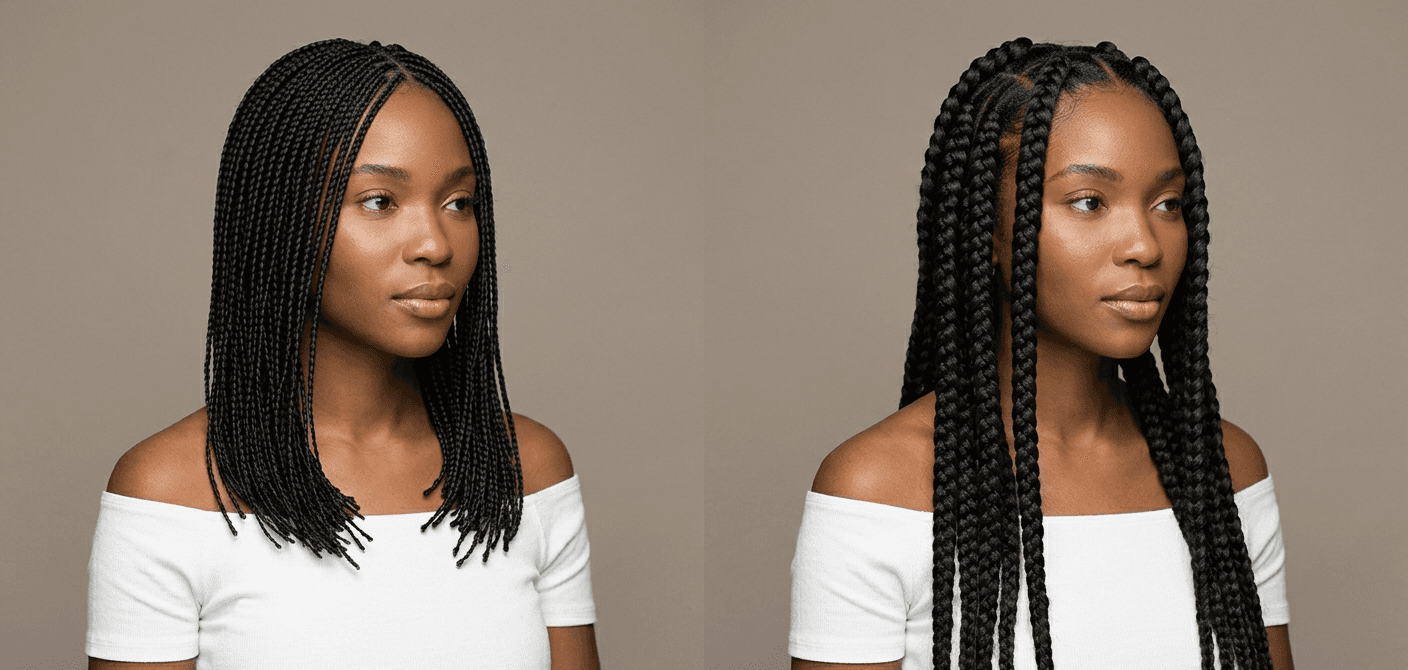 Tresses fines ou grosses : comment choisir selon votre profil ?